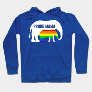 Proud LGBT Mama Elephant Hoodie